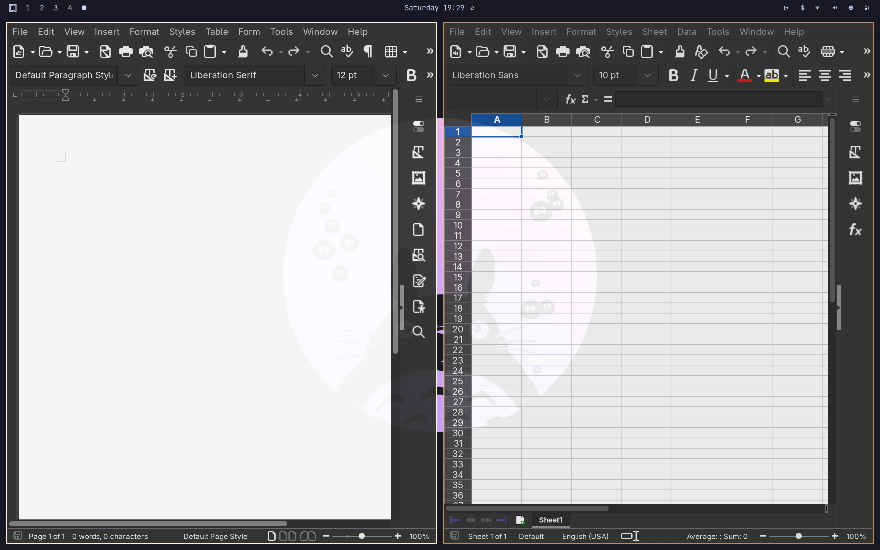 Интерфейс Linux с поддержкой русского языка на MacBook